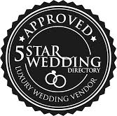 5 star wedding badge